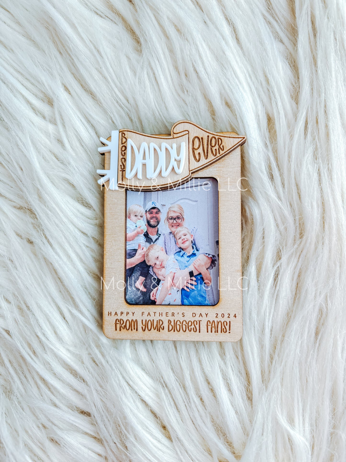 Best Dad Ever Father’s Day Gift Visor Clip | Father’s Day Magnet for Grandparents | Vent Clip Gift Ideas for Dad and Grandparents