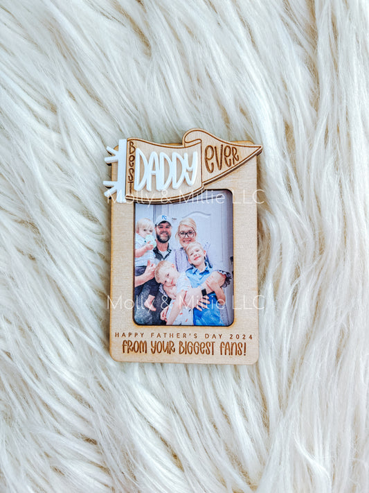 Best Dad Ever Father’s Day Gift Visor Clip | Father’s Day Magnet for Grandparents | Vent Clip Gift Ideas for Dad and Grandparents
