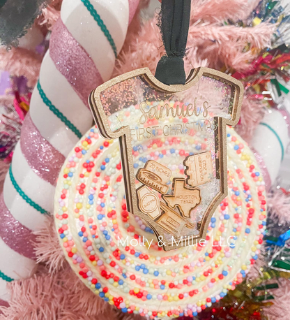 Baby's First Christmas Shaker Ornament