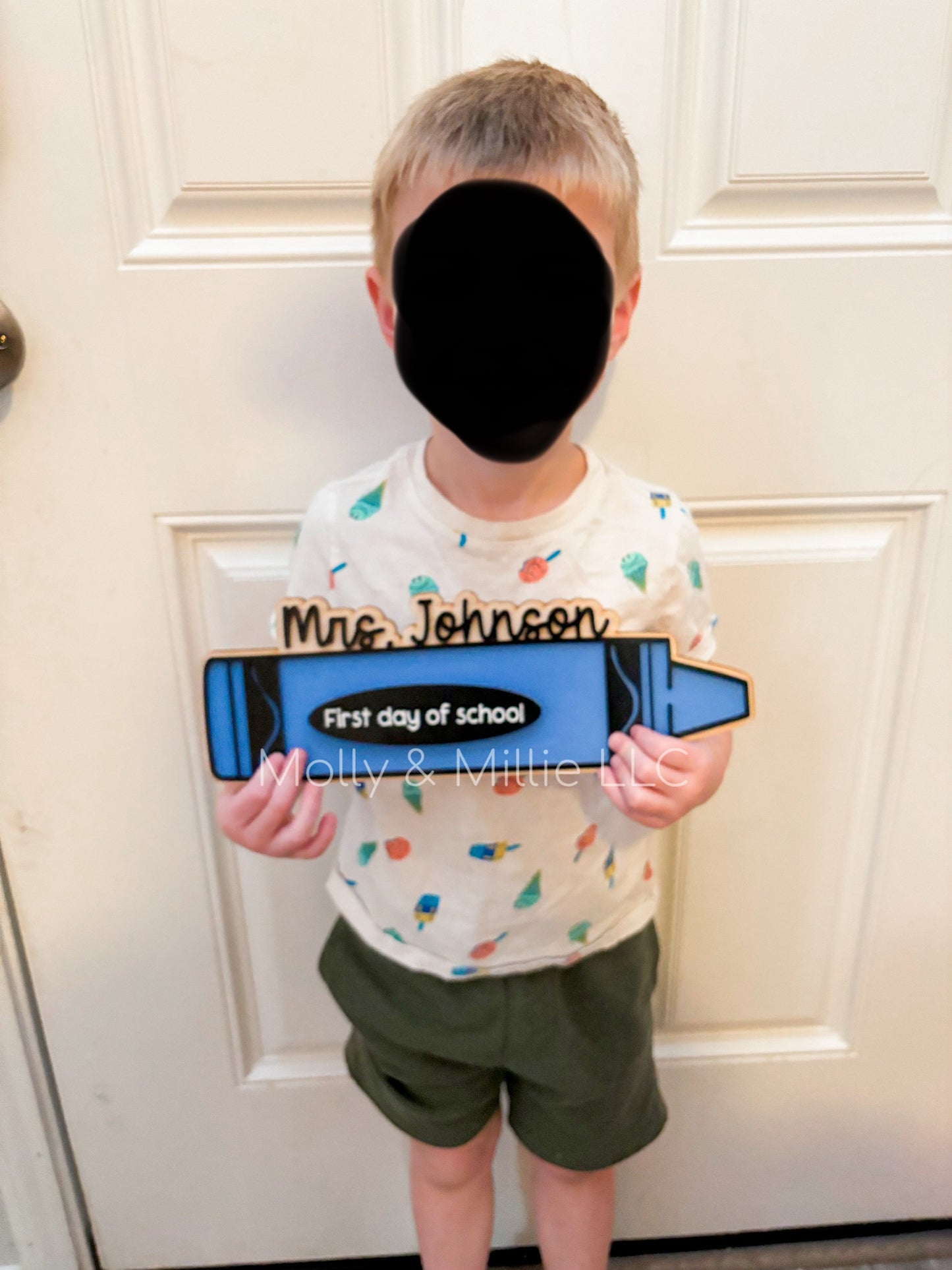 First Day, Last Day of School Interchangeable Crayon for Child or Teacher Appreciation Gift