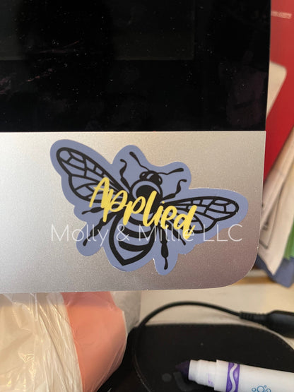 Bee Applied Sticker | ABA sticker | Data Lover | Funny Sticker | Waterproof Data Junkie Sticker | Teacher | Behavior Analysis sticker