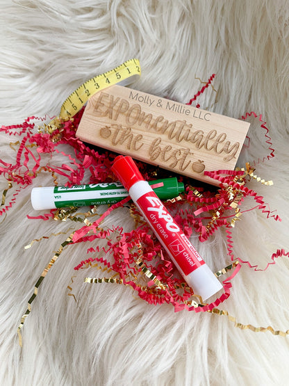 Teacher Appreciation Gift | personalized whiteboard eraser | Educator gift | whiteboard dry eraser with markers | Teacher Gift | Eraser ONLY