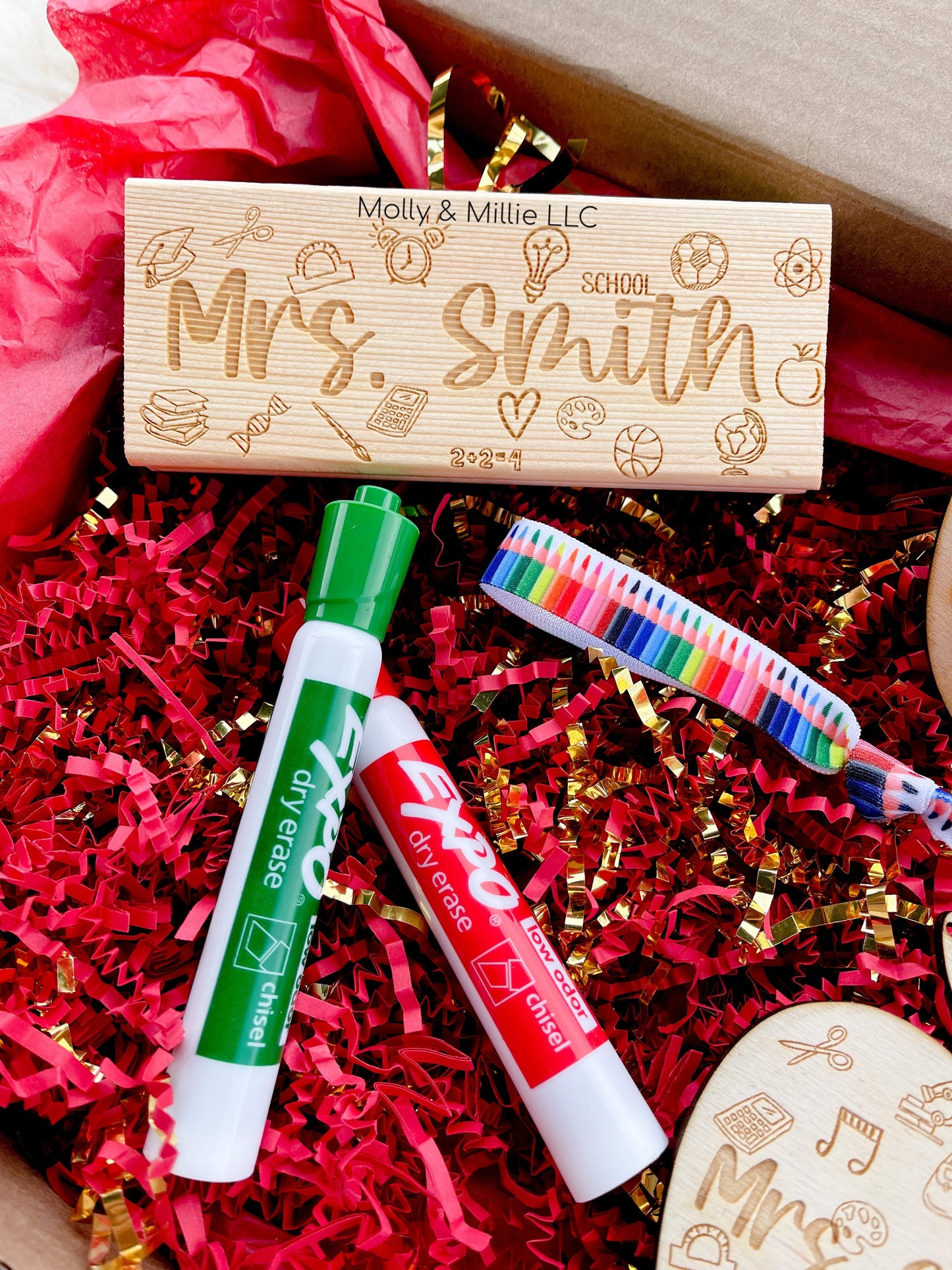 Teacher Appreciation Gift | personalized whiteboard eraser | Educator gift | whiteboard dry eraser with markers | Teacher Gift | Eraser ONLY