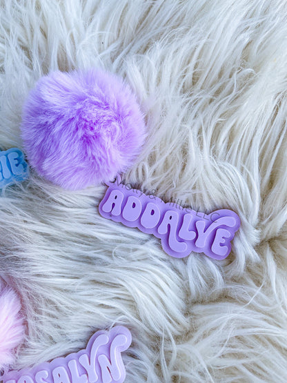 Trendy Name Keychain | Personalized Name Keychain | Acrylic Name Keychain | Kid's Name Keychain | Name Tag Keychain | Keychain with Name