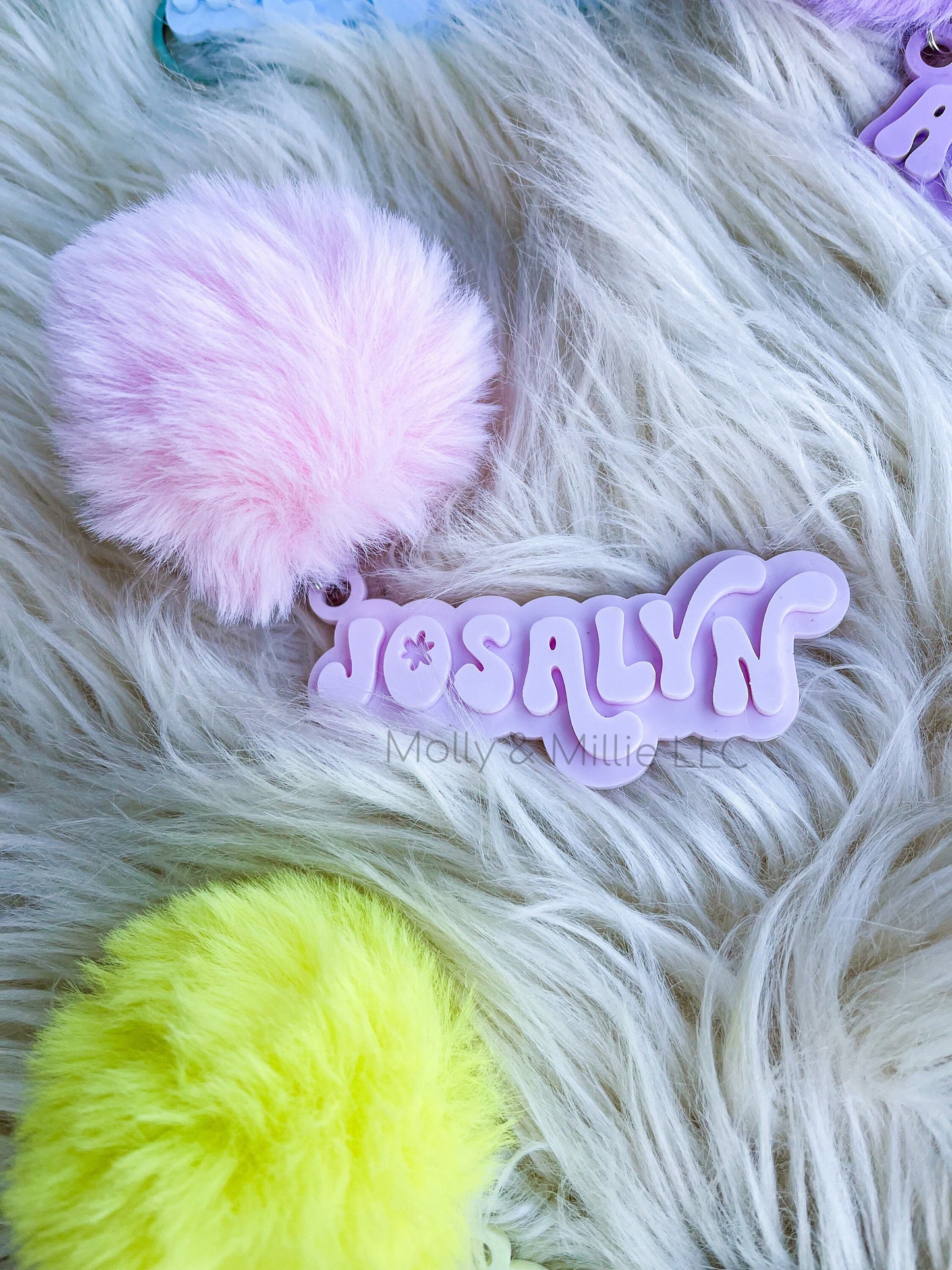 Trendy Name Keychain | Personalized Name Keychain | Acrylic Name Keychain | Kid's Name Keychain | Name Tag Keychain | Keychain with Name