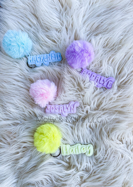 Trendy Name Keychain | Personalized Name Keychain | Acrylic Name Keychain | Kid's Name Keychain | Name Tag Keychain | Keychain with Name