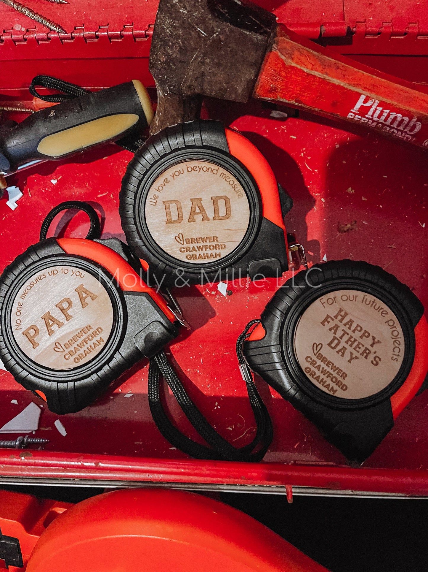 Personalized Father's Day Tape Measure | Father's Day gift from Kids, Wife, Son, Daughter, Grandkids | Tape Measure for Dad, Grandfather