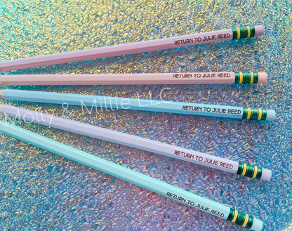 Personalized Pencils | Back to school engraved pencils | Unique gift for students | Gift for Kids | Gift for Teachers | Custom Pencils